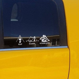 Eat / Sleep / Overland die cut decal