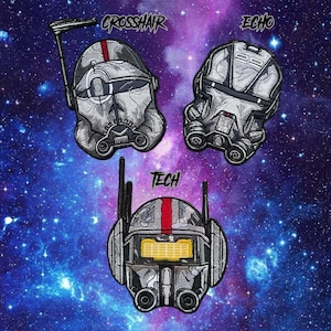 Crosshair / Tech / Echo Bad Batch Helmet Patches