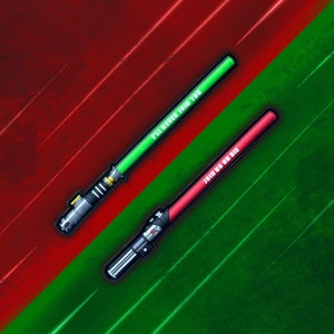 Luke Skywalker / Darth Vader PVC Light Sabre-patches