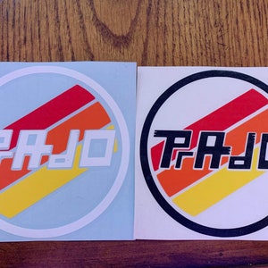 Prado (GX460 & GX470) TEQ-style decal with vintage stripes -
