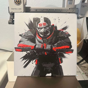 Wrecker 3D Printed Hueforge Print/Patch