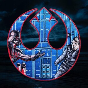Broderad lapp med Skywalker Starbird