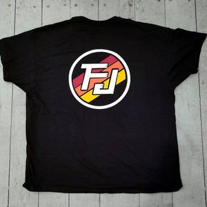 FJ TEQ Style T-Shirt with Vintage Stripes | FJ Cruiser Shirt | Custom Handmade Tee in Black or Charcoal