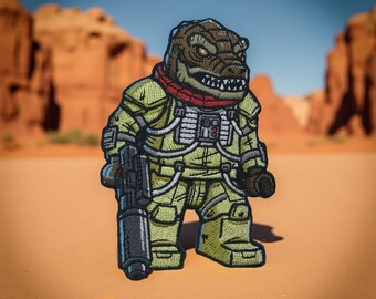 Gestickter Bossk Brickwars Aufnäher - Star Wars