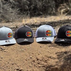 Vintage Toyota Trucker Hat With Full Color Leatherette Patch