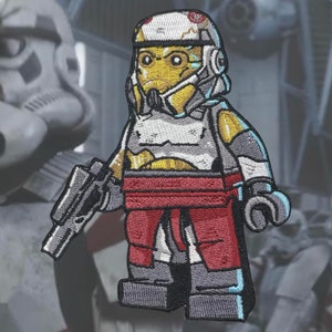 Enoch Brick Wars Patch, Star Wars embroidered patch, Lego Star Wars, Mandalorian, Thrawn, Ahsoka, Storm Trooper, Night Trooper