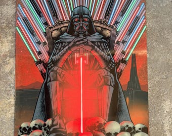 Sith King Darth Vader MEGA aluminium patch