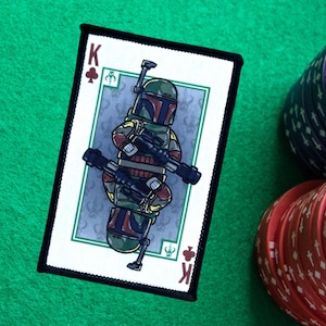 Boba Fett Kreuz Kreuz Playing Card Patch