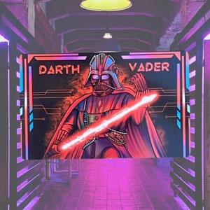 Cyberpunk Darth Vader Aluminium Aufnäher / Patch