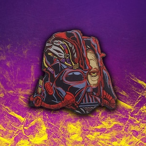 Cyberpunk Darth Vader Helm Aufnäher
