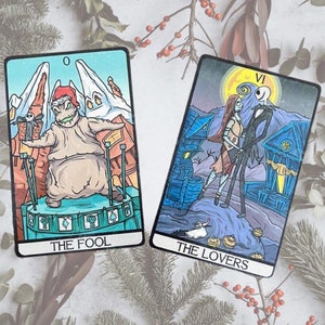 NMBC Aluminium Tarot Kaarten Set (De Dwaas & De Geliefden)