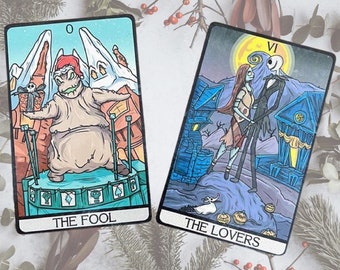 NMBC Aluminum Tarot Card Set (The Fool & The Lovers)