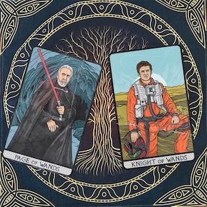 Conjunto de adesivos de cartas de tarô de alumínio Star Wars nº 39