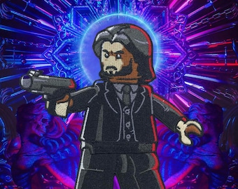 John Brick geborduurde patch