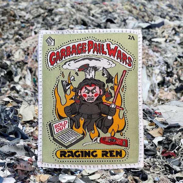 Garbage Pail Wars - Raging Ren Woven Patch