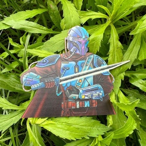 Dark Saber Mando Cyberpunk Acrylic GITD Patch
