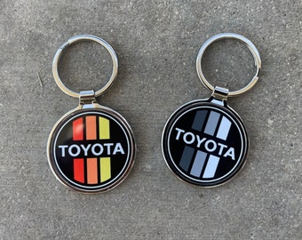 Vintage Toyota Metal Keychain