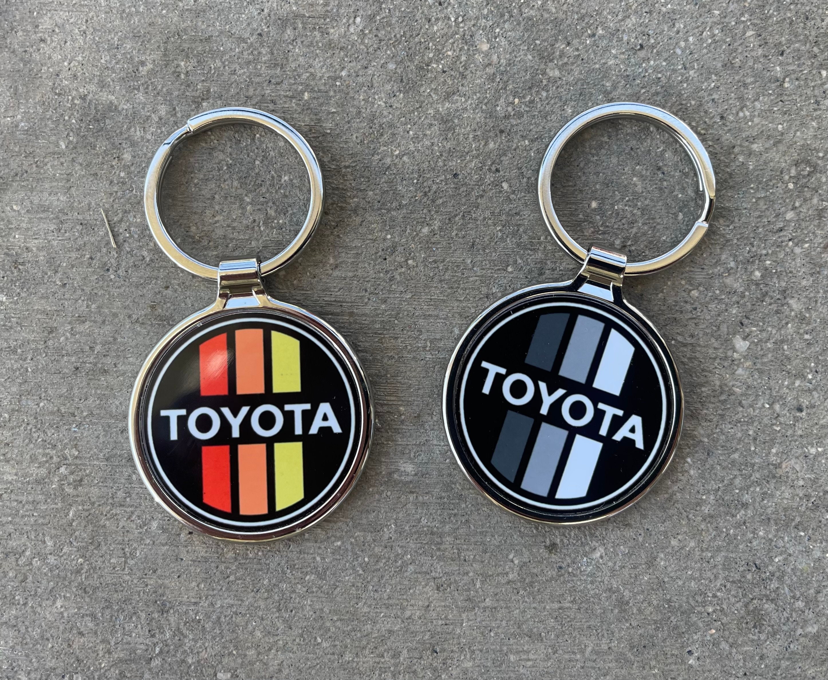 Vintage Toyota Metal Keychain - Etsy Vintage Toyota Metal Keychain - Etsy