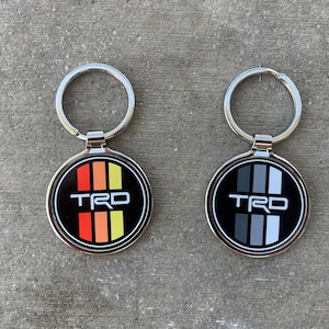 Vintage TRD Toyota Metal Keychain