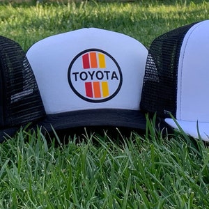 Vintage Toyota Trucker Hat | Foam Front Hat for Land Cruiser, Tacoma, 4Runner, FJ, Tundra | Unisex Adjustable Hat