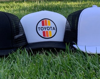 Vintage Toyota Trucker Hat: Foam Snapback