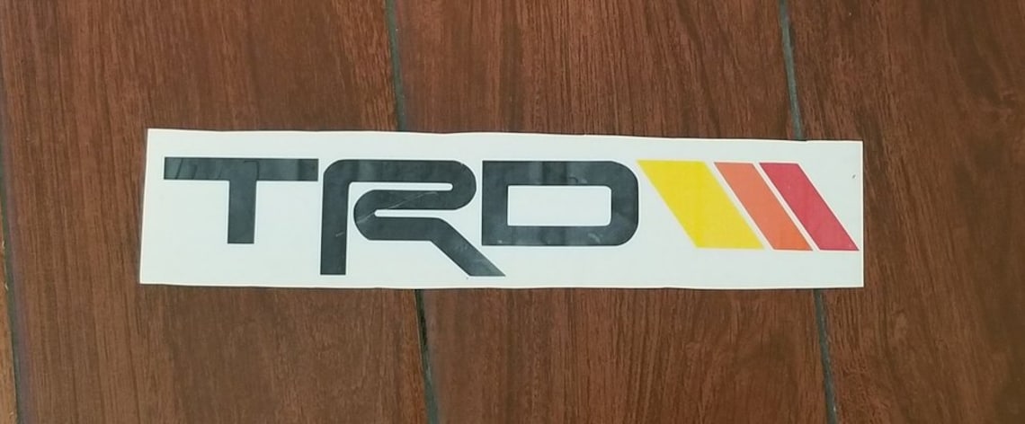 TRD Decal With Vintage Toyota Coloring - Etsy Canada