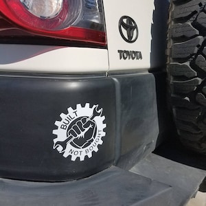 Built Not Bought die cut decal