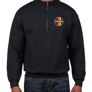 Vintage Toyota Quarter-Zip Cadet Collar Sweatshirt