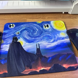 Starry Night on Mustafar Darth Vader Mouse Pad