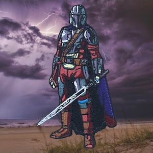 Mando Icon Embroidered Patch