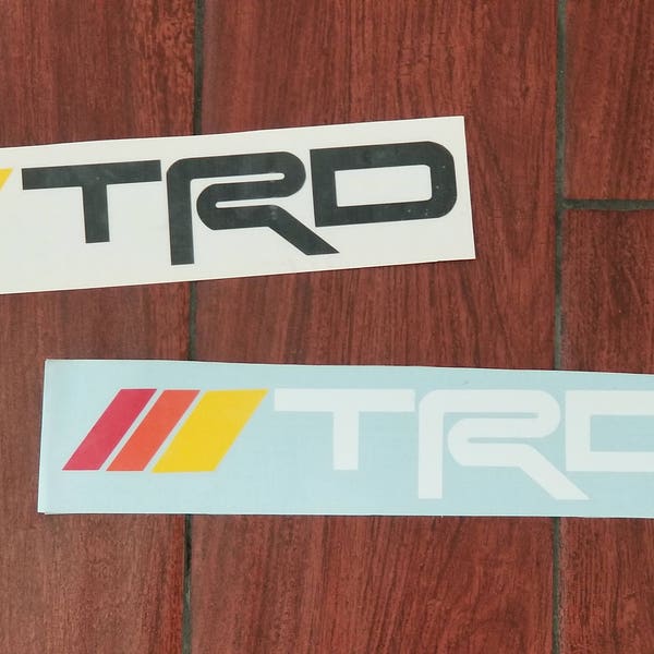 TRD Decal with vintage Toyota coloring