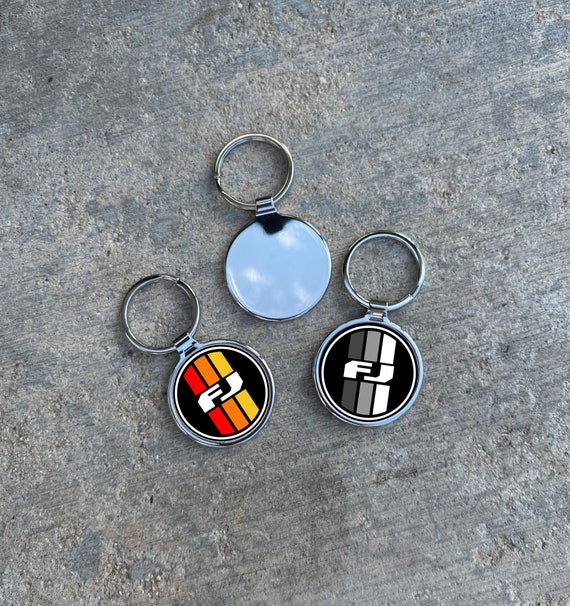 Vintage Toyota FJ Cruiser Metal Keychain