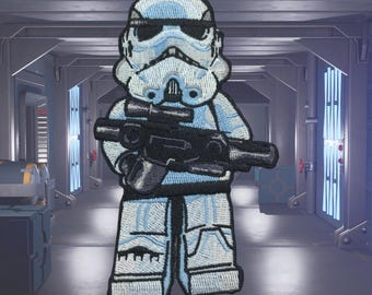 Patch bordado de tijolos Stormtrooper Wars