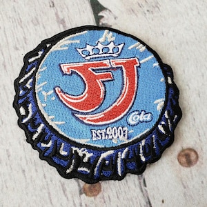 FJ Cruiser Cola Bottle Cap Patch: Metallic Silver Accent