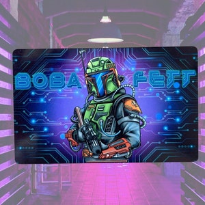 Cyberpunk Boba Fett Aluminum Patch