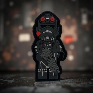 Patch de PVC do piloto do Esquadrão Inferno Brick Wars