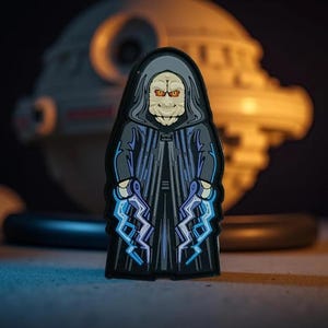 Patch de PVC do Imperador Palpatine da Guerra dos Blocos