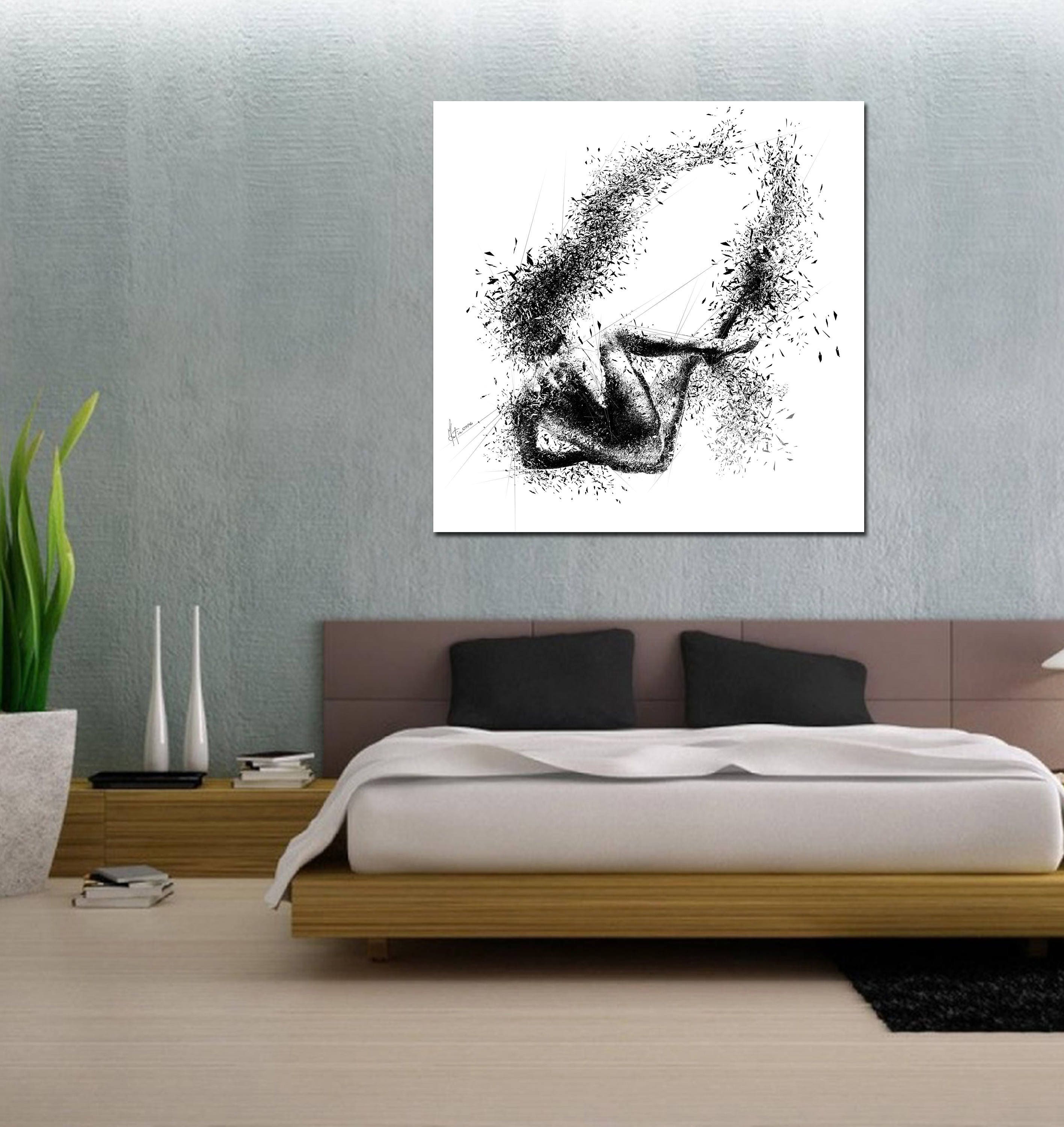 CANVAS PRINT Sensual Bedroom Wall Decor Elegant Abstract Art - Etsy