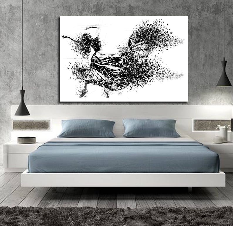 CANVAS ART Sensual Bedroom Wall Decor Minimalist Bedroom - Etsy
