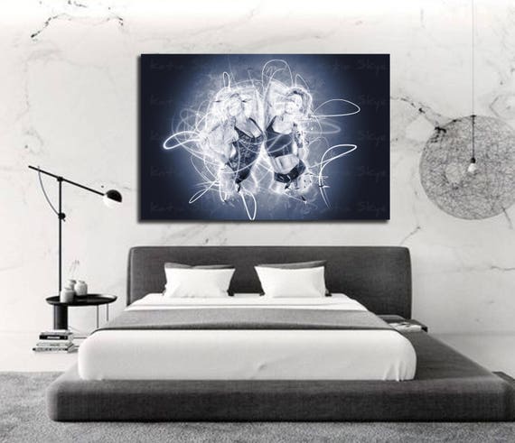 Canvas Art Sensual Bedroom Art Contemporary Abstract Canvas Print Modern Erotic Master Bedroom Wall Art Lovers Figure Drawing G002