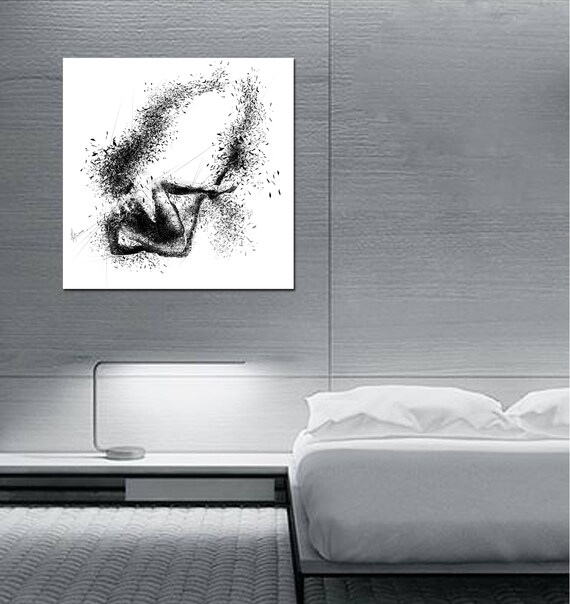 Canvas Art Sensual Bedroom Wall Decor Elegant Abstract Art Modern Erotic Master Bedroom Wall Art Nude Figure Drawing Art Print Sexy011