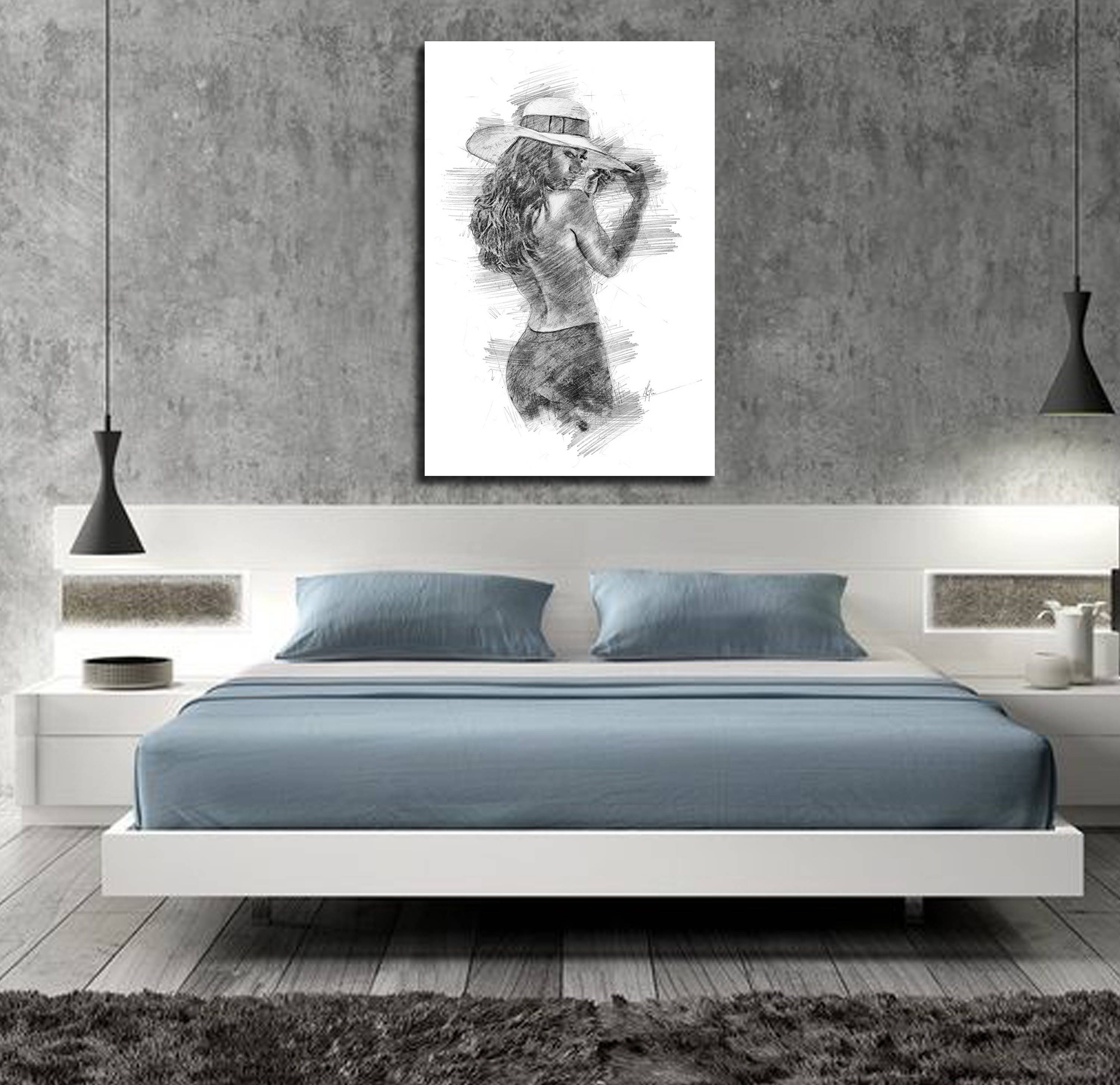 Leinwand Druck seine & Ihr Schlafzimmer Wand Dekor | Etsy