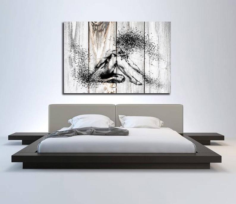 CANVAS ART Sensual Bedroom Wall Decor Minimalist Abstract | Etsy