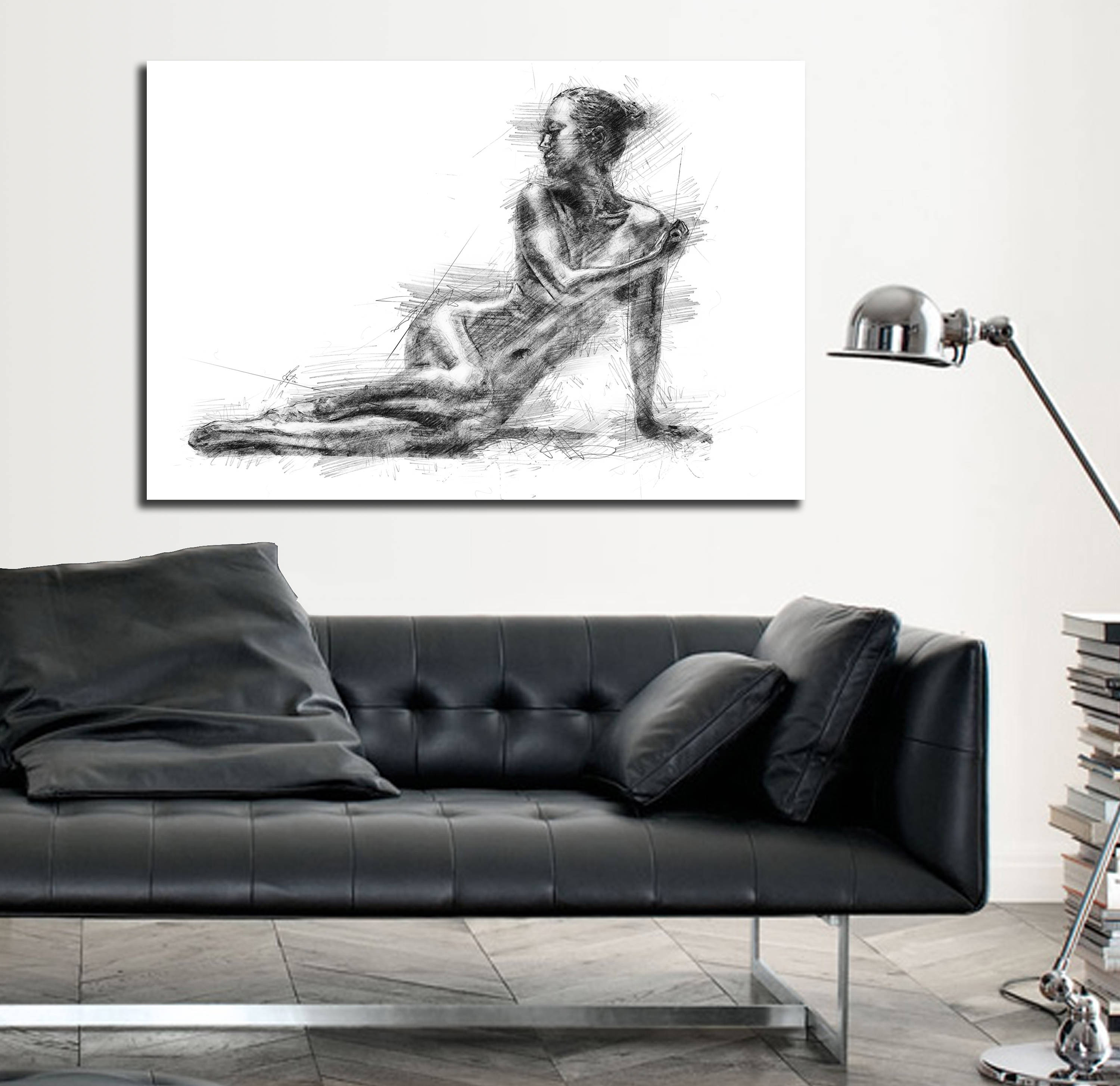 CANVAS KUNST Schlafzimmer Wand-Dekor elegante zeitgenössische | Etsy