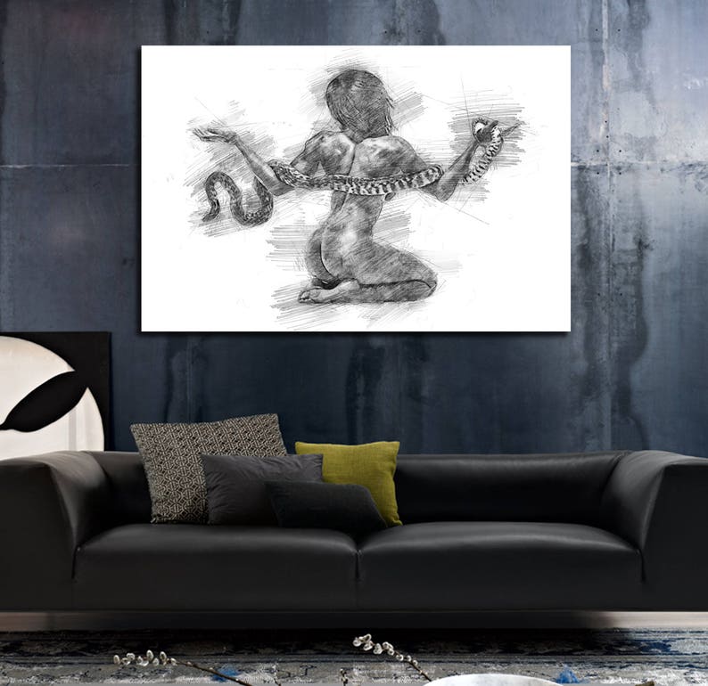 CANVAS ART His & Hers Bedroom Wall Art Abstract Art Canvas Etsy Canada