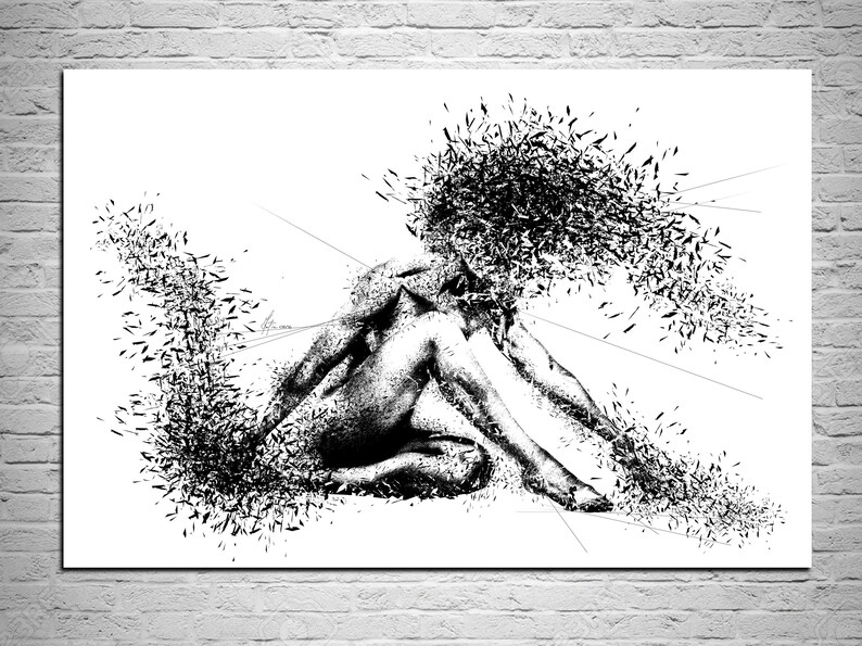 SENSUAL CANVAS ART Sensual Bedroom Wall Decor Minimalist ...