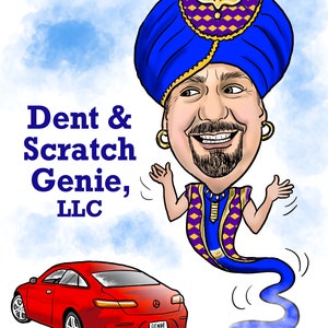 1 person, digitally hand-drawn color for upload, spot on caricature theme illustration (great for business or fun)