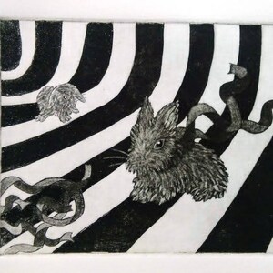 Vertigo - Aquatint Etching