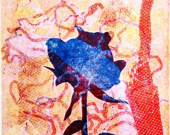 Rose #1 - One of a Kind  Monotype