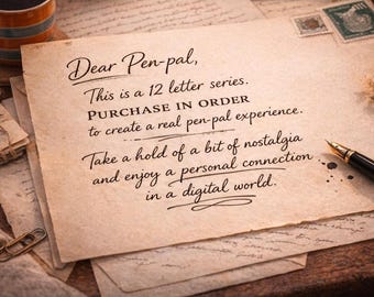 Lettres de style correspondant.  Émotionnel, nostalgique et accessible.